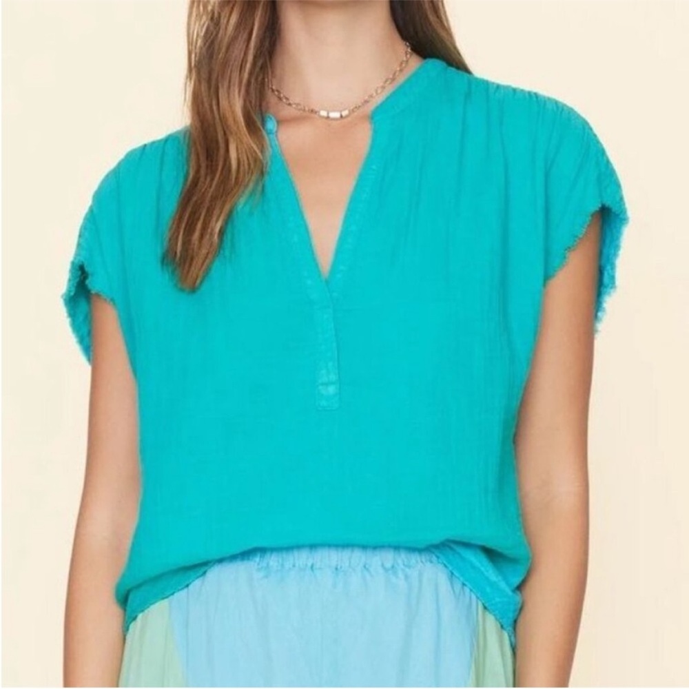 NWOT Xirena Kane Gaudencia cotton gauze top - Picture 3 of 10